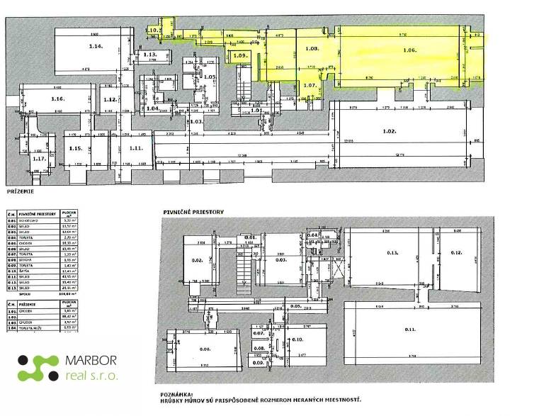 Pôdorys Hlavna 74, 80,96 m2 označené miestnosti.png